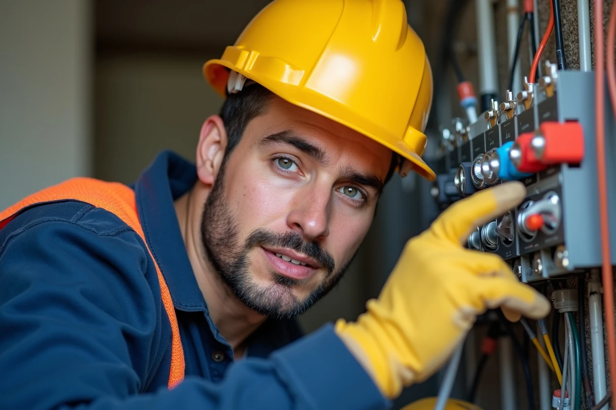 Tablero eléctrico con llaves termomagnéticas e interruptores diferenciales