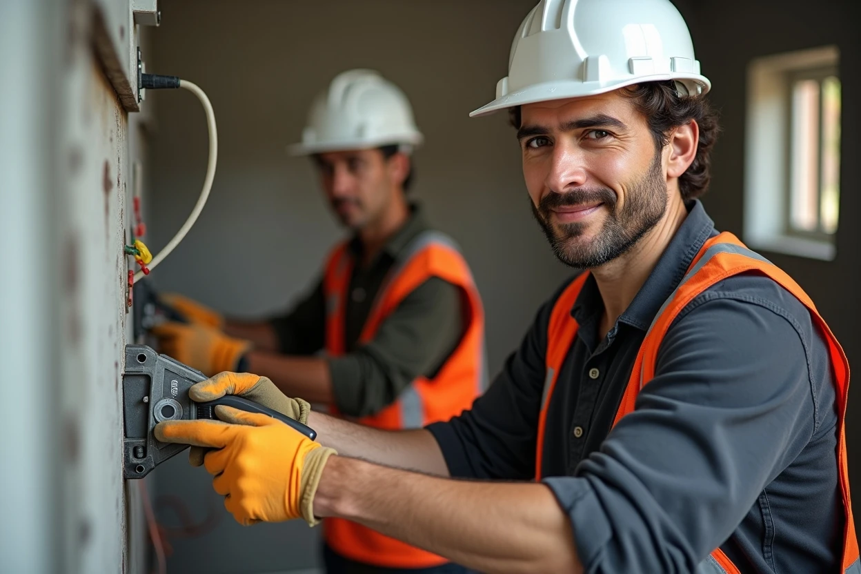 Trabajo en tablero eléctrico doméstico